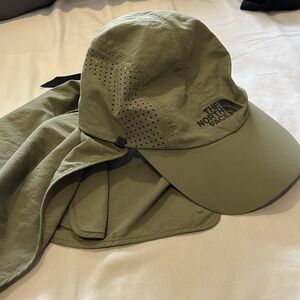The North Face hat with neck protection